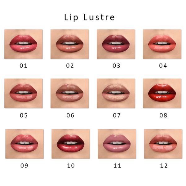 couleurs de lustre de lèvre sur la lèvre