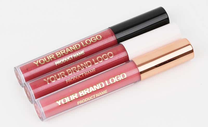 lip lustre with hot stamp print