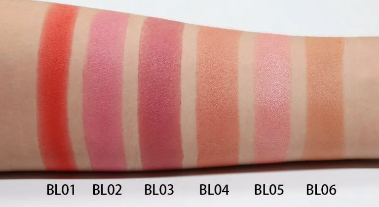 Blusher Swatches