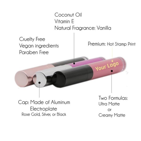 Long Lasting Matte liquid lipsticks (2 formulas, 47 colors)