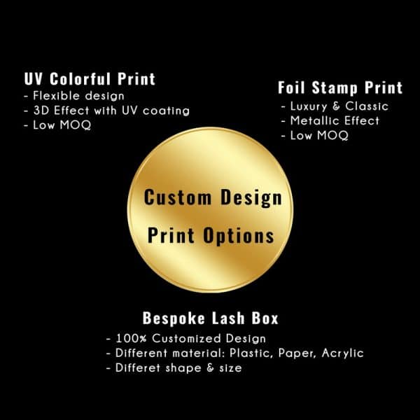 print options on lash box