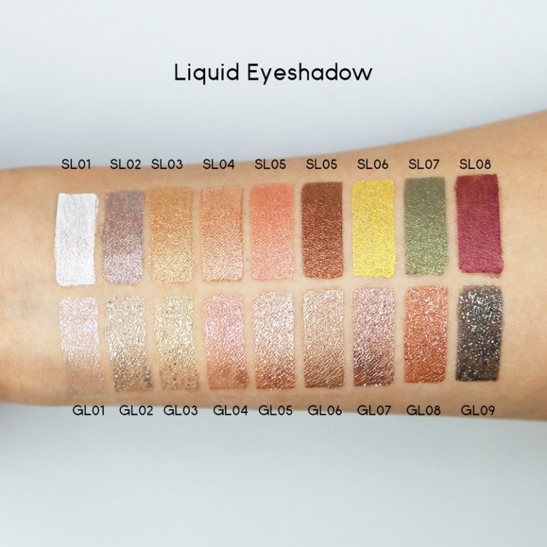 Liquid eyeshadow colors