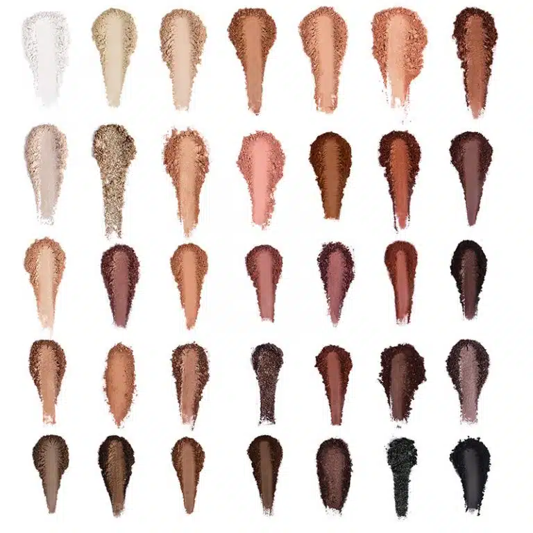 eyeshadow color swatches - Aurora Cosmetics