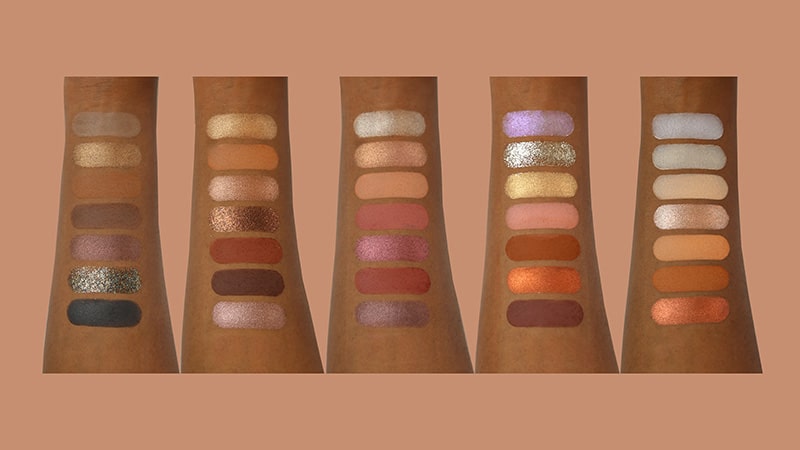 nude eyeshadow palette swatches