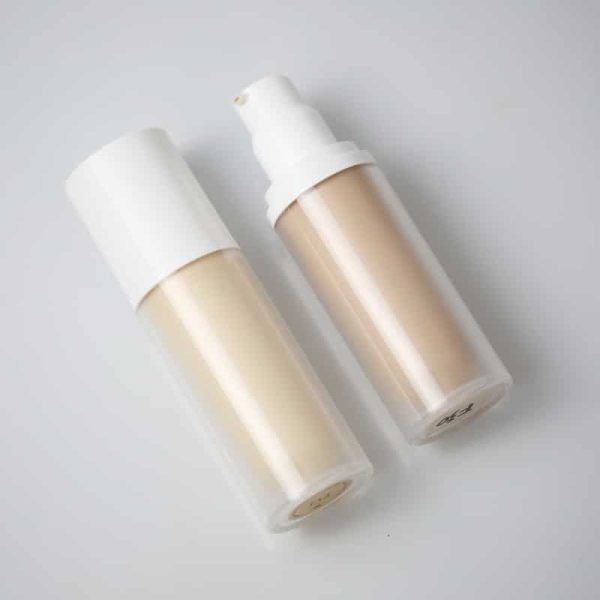 Liquid Foundation White Container - Aurora Cosmetics