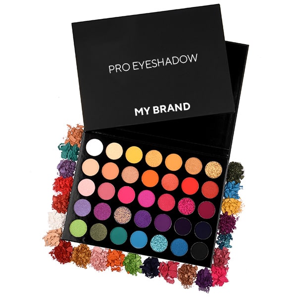 paleta de sombras de ojos de 35 sombras de colores - Aurora Cosmetics