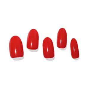 Semi Cured Gel Nail Strips 002 Red
