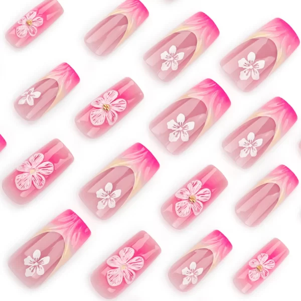 Cherry Blossom Flower Press On Nails