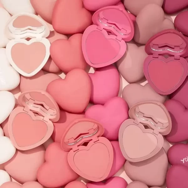 Heart-shape Pressed Powder Blush