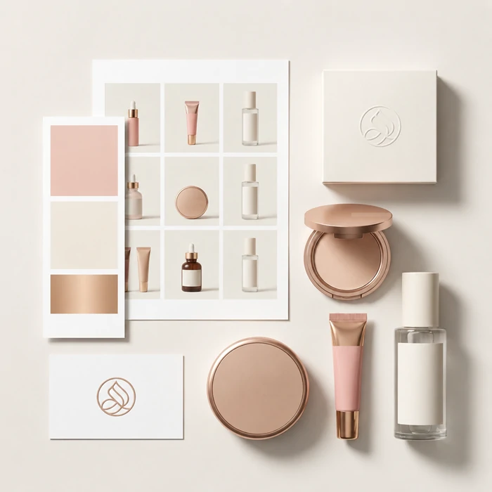 Custom logo printing for private label beauty products